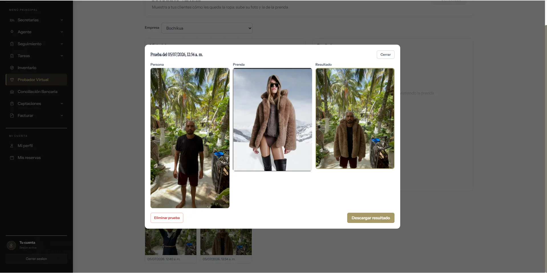 Probador virtual de ropa con IA