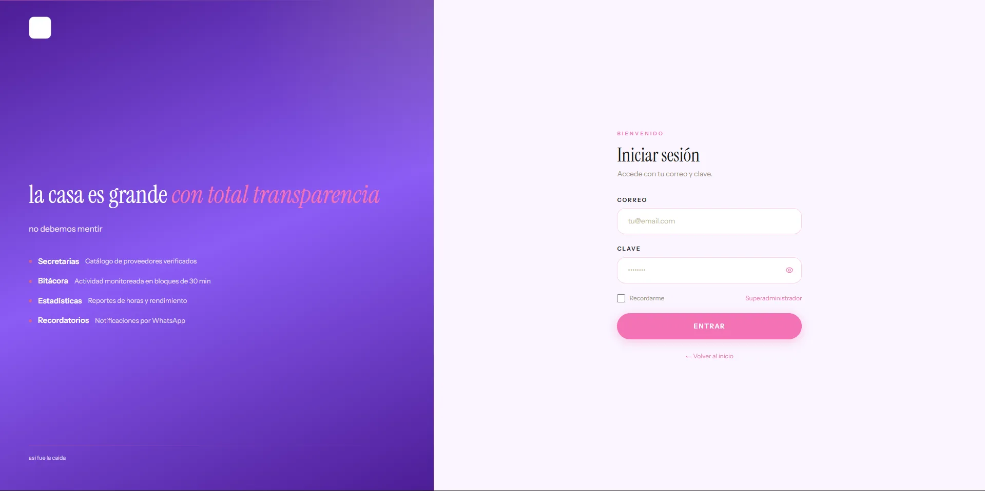 Login de Bochikua Breiner