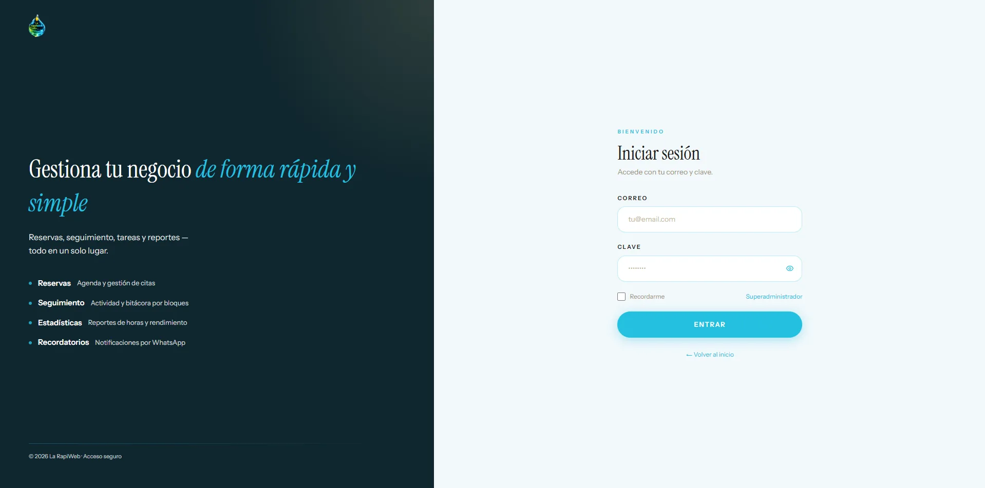 Login de La RapiWeb